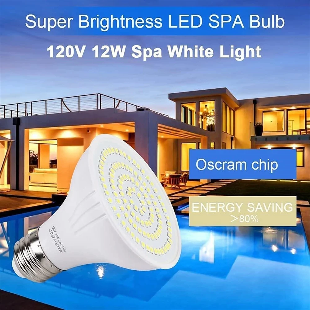 Oświetlenie LED do basenu E27  – Xy Spa & Wellness Photos recenzja i cena